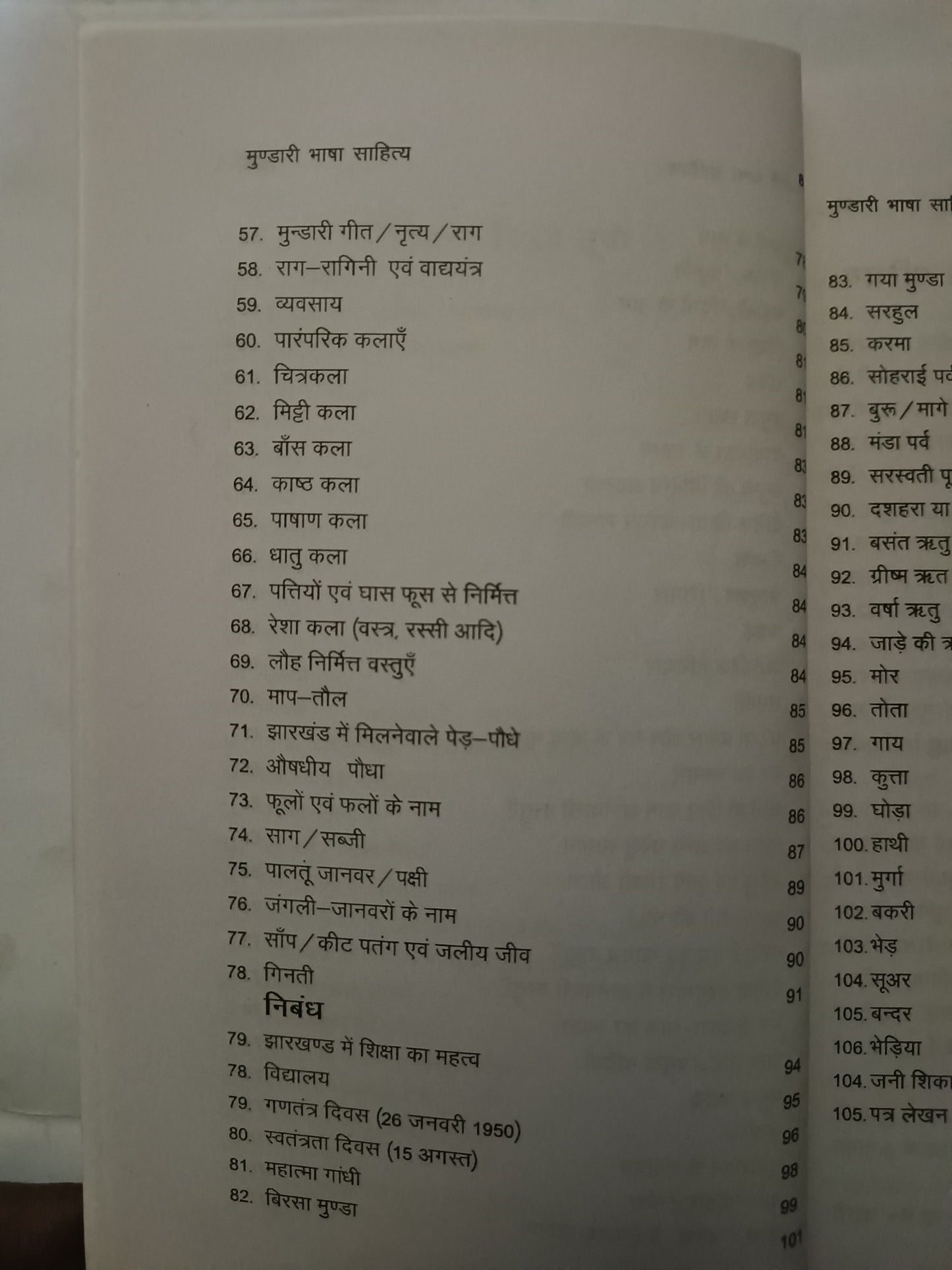 Mundari sikhe (learn mundari language with hindi translation book